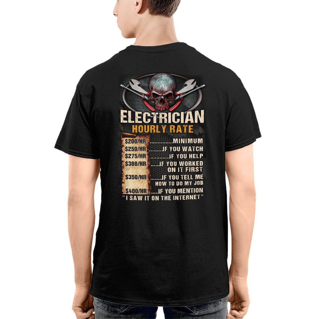 Awesome Electrician Hourly Rate-Hoodie - grunx260804-0060