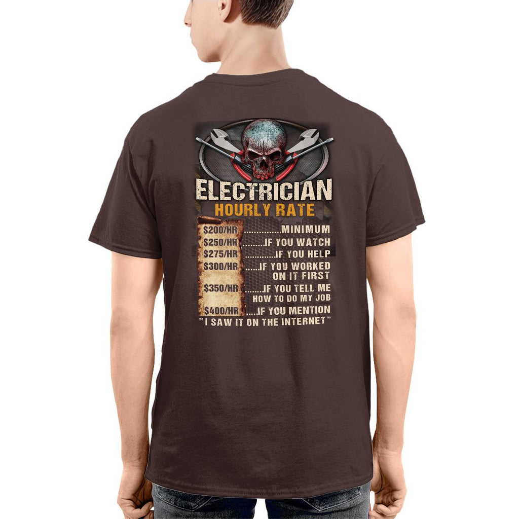 Awesome Electrician Hourly Rate-Hoodie - grunx260804-0060