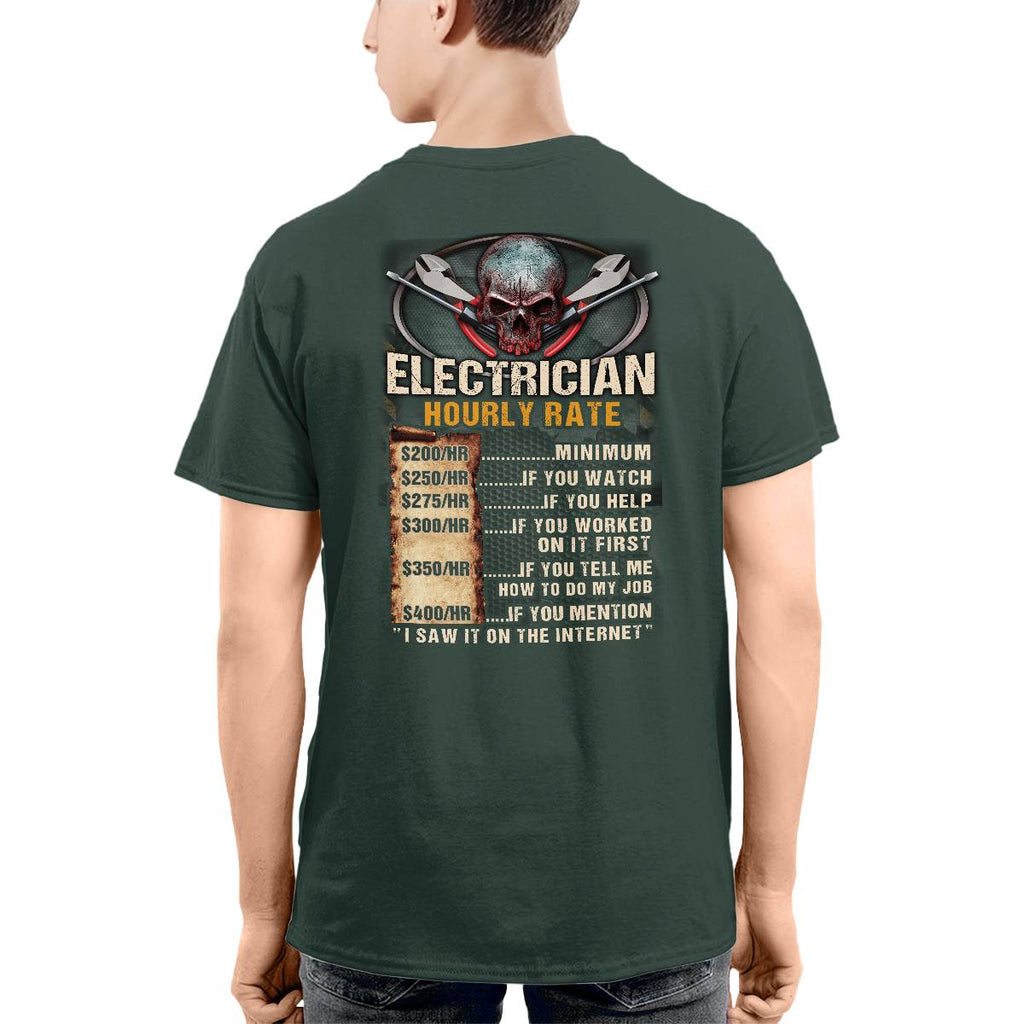 Awesome Electrician Hourly Rate-Hoodie - grunx260804-0060