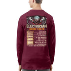 Awesome Electrician Hourly Rate-Hoodie - grunx260804-0060