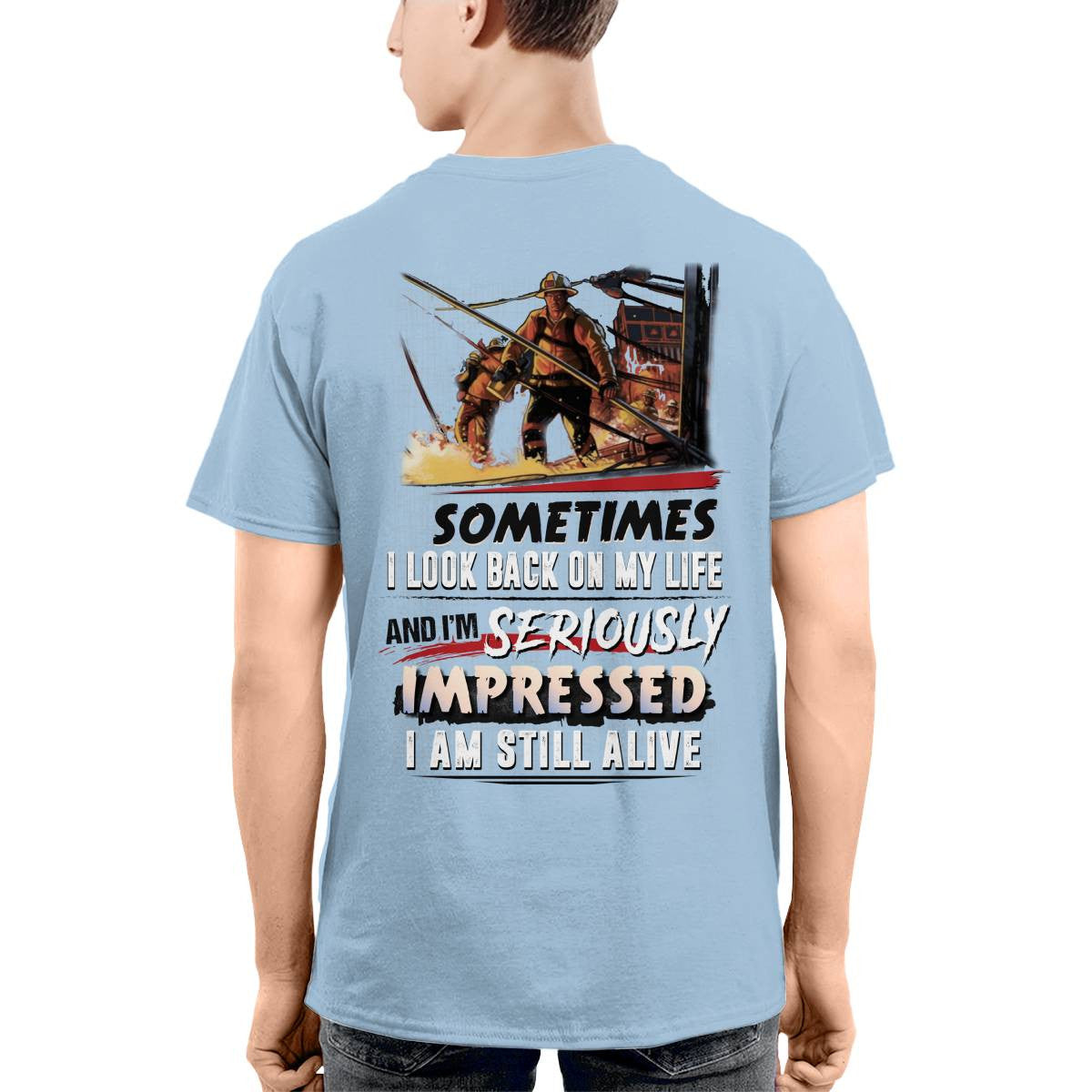 Awesome Firefighter-T-shirt - grunx260804-0150