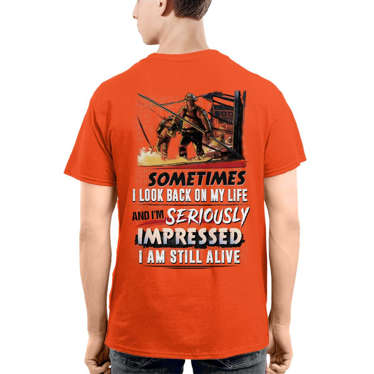 Awesome Firefighter-T-shirt - grunx260804-0150