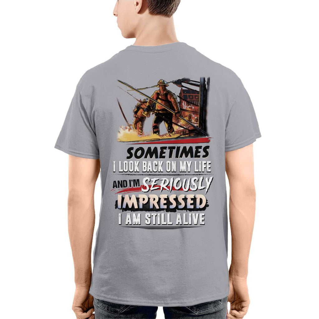Awesome Firefighter-T-shirt - grunx260804-0150