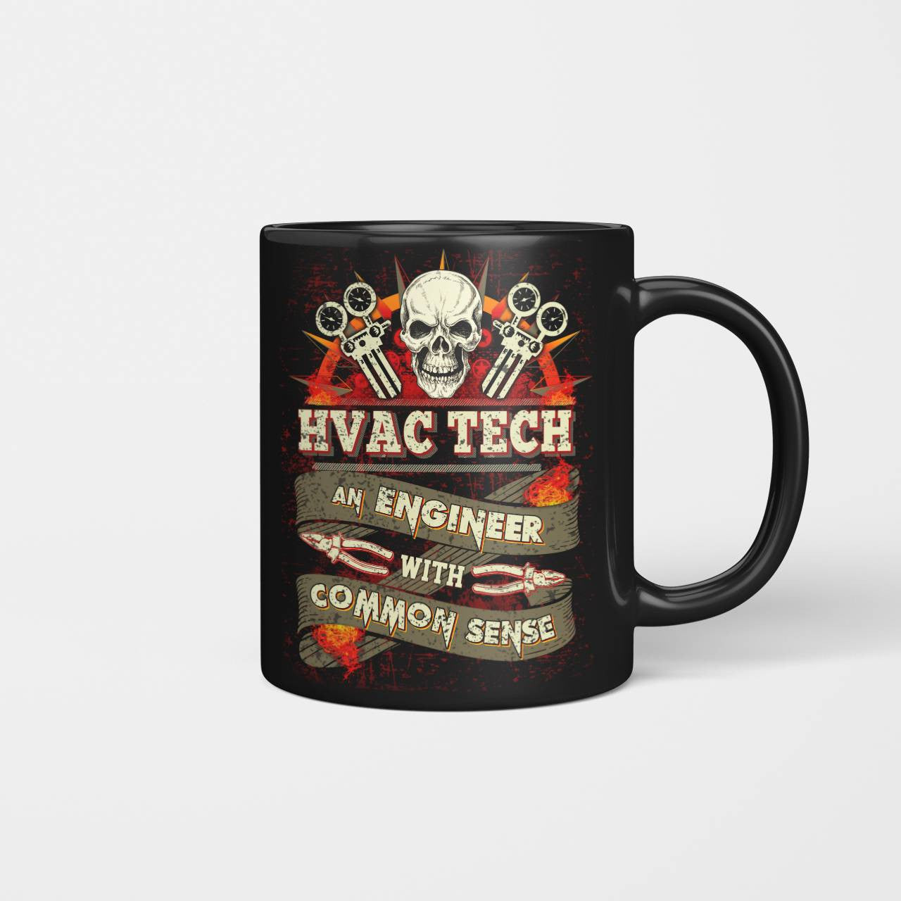 Awesome HVAC Tech an Engineer with common sense-T-shirt - grunx260804-0194