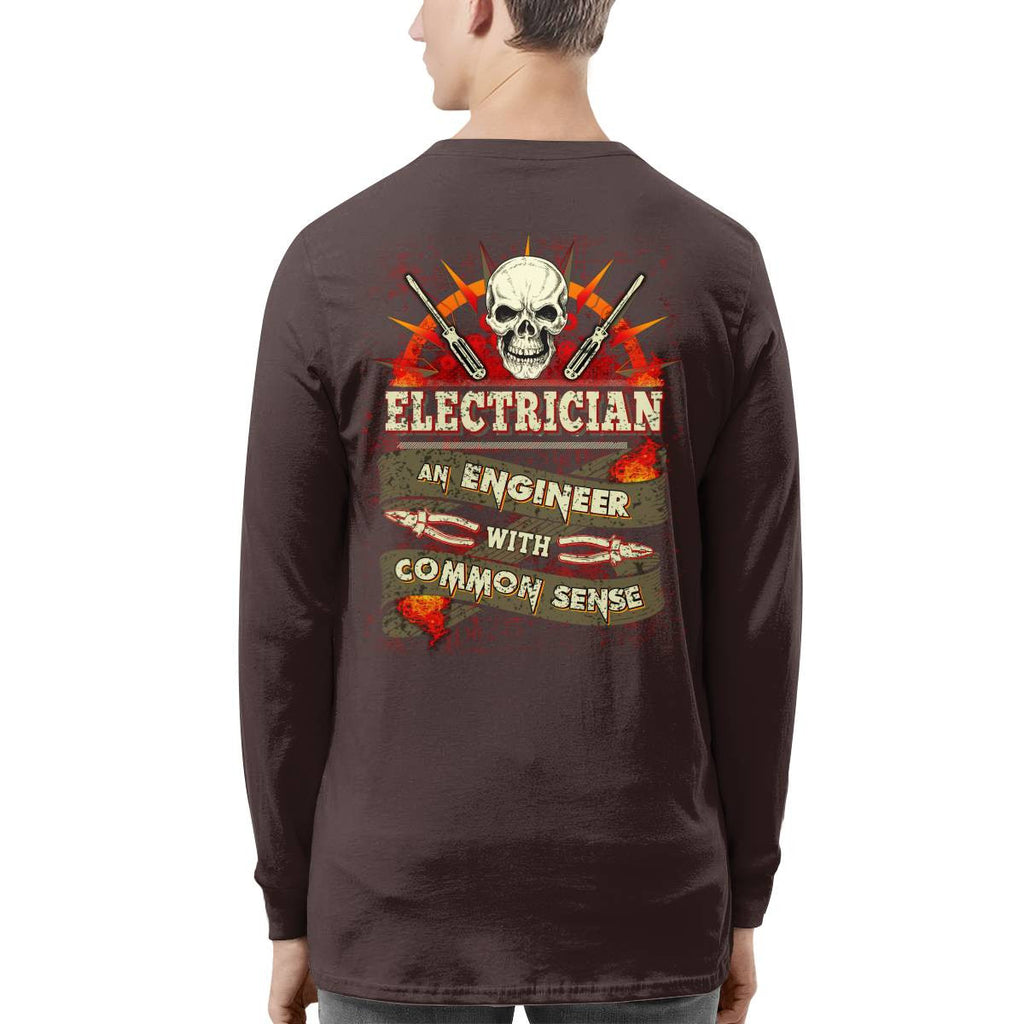 Awesome Electrician an Engineer with common sense-T-shirt - grunx260804-0038