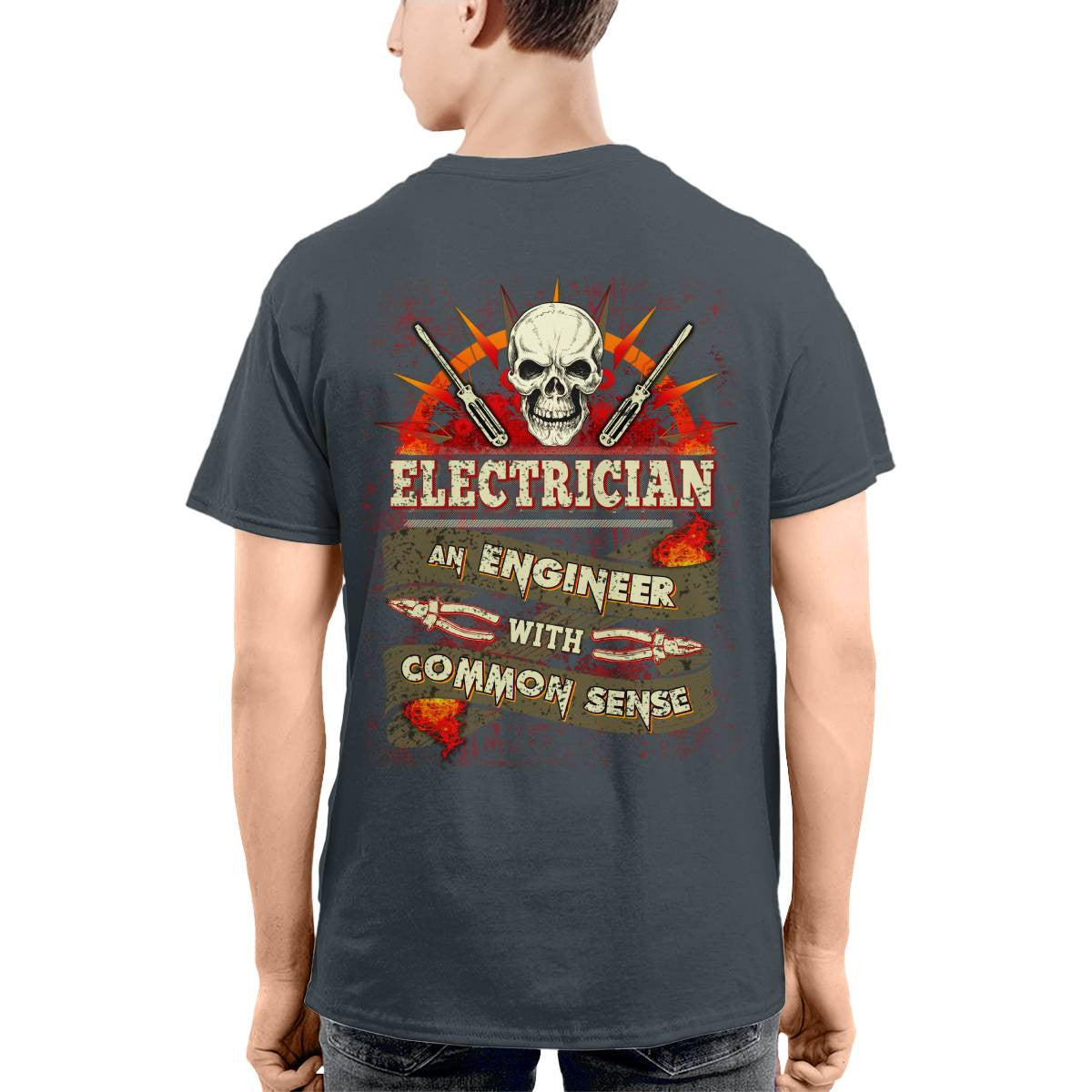 Awesome Electrician an Engineer with common sense-T-shirt - grunx260804-0038