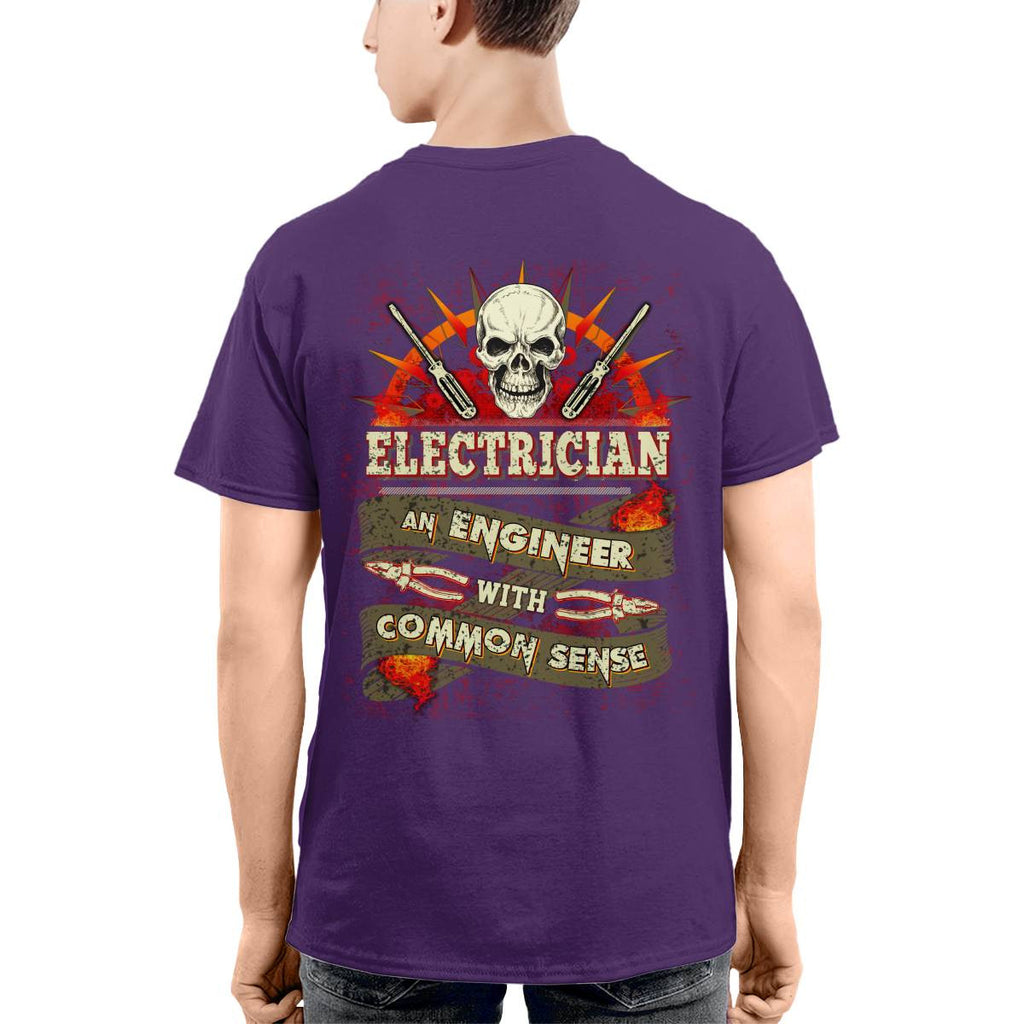 Awesome Electrician an Engineer with common sense-T-shirt - grunx260804-0038