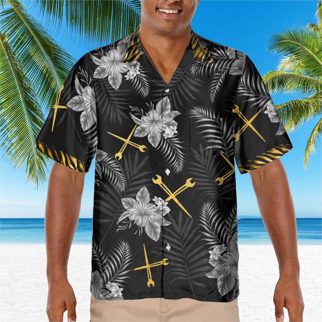 Awesome Ironworker - AOP Pocket Hawaiian Shirt - grunx260804-0272