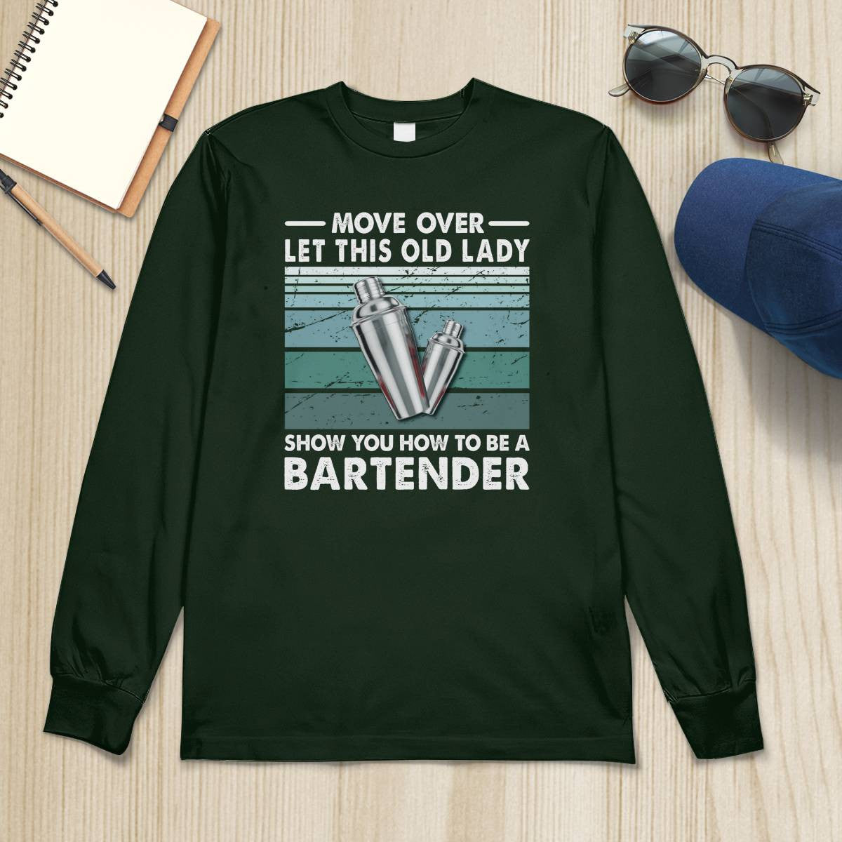 Awesome Bartender-T-Shirt-#F280924OLDLDY2FBARTZ4