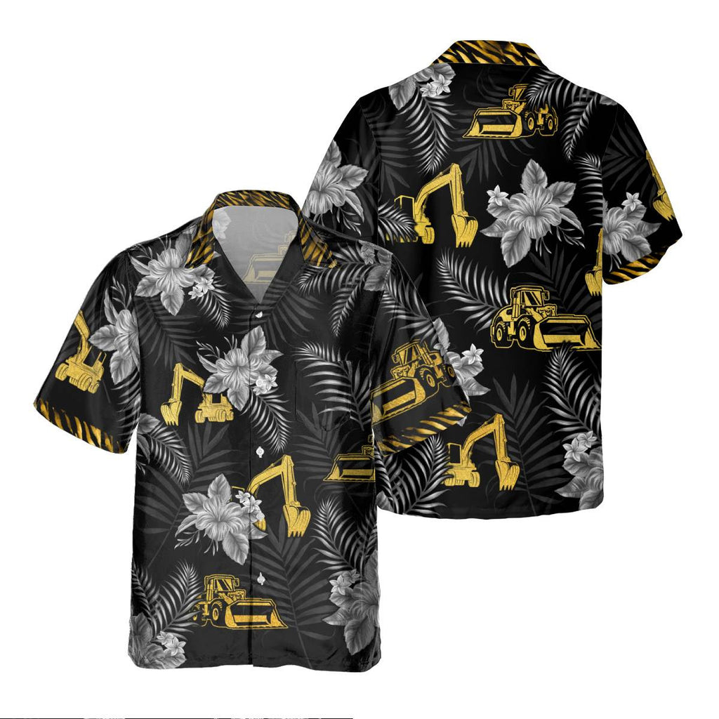 Awesome Heavy Equipment Operator - AOP Pocket Hawaiian Shirt - grunx260804-0173
