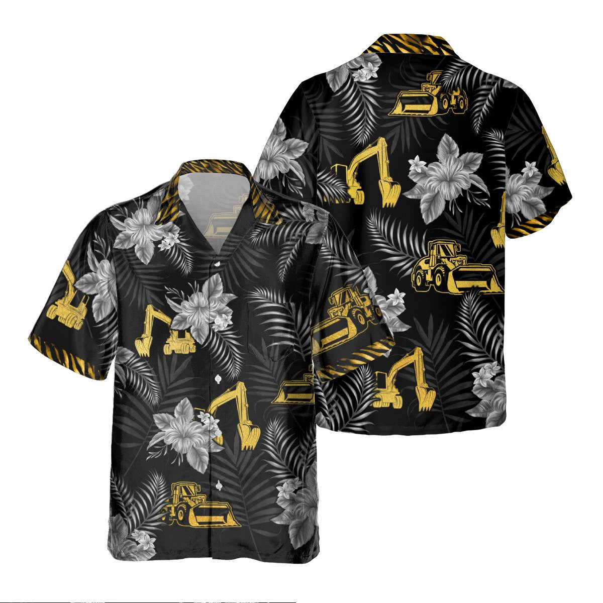 Awesome Heavy Equipment Operator - AOP Pocket Hawaiian Shirt - grunx260804-0173