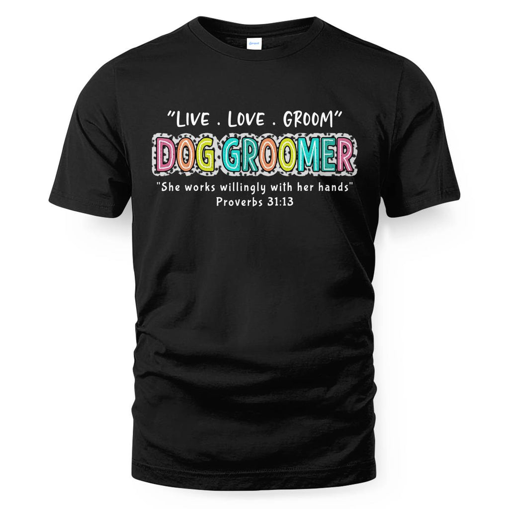 Awesome Dog Groomer-T-shirt - grunx260804-0032