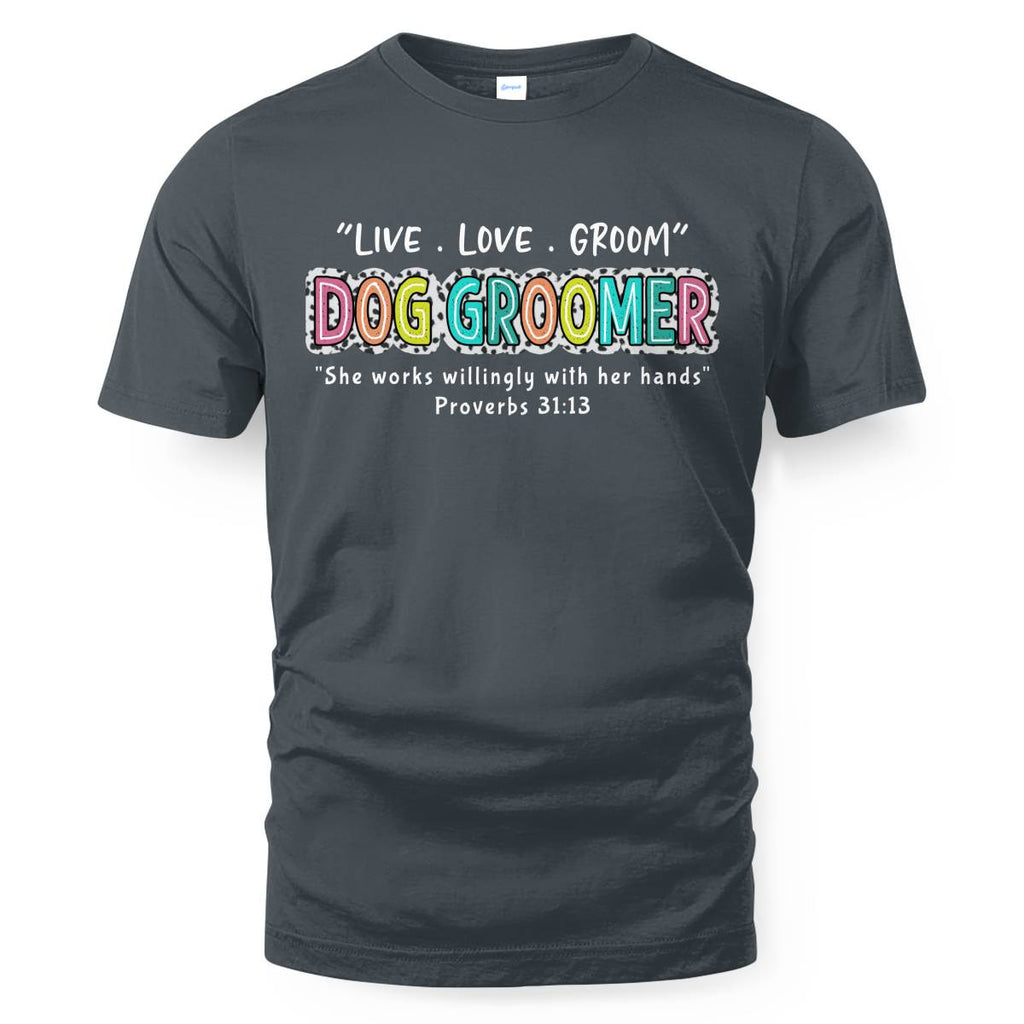 Awesome Dog Groomer-T-shirt - grunx260804-0032