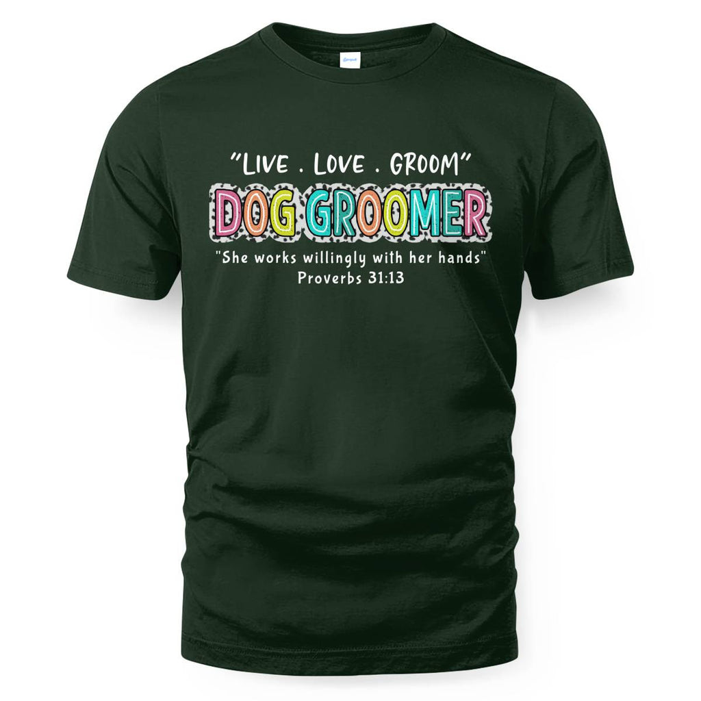 Awesome Dog Groomer-T-shirt - grunx260804-0032