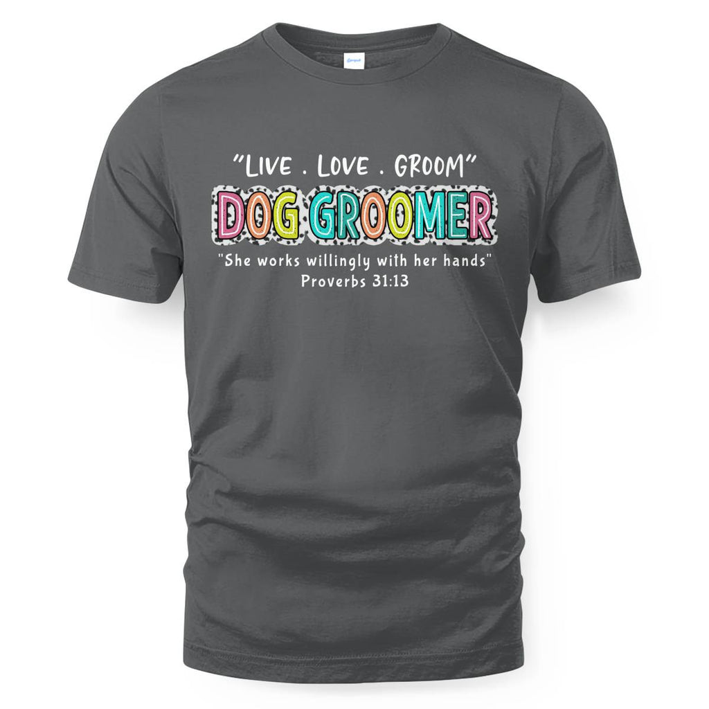 Awesome Dog Groomer-T-shirt - grunx260804-0032
