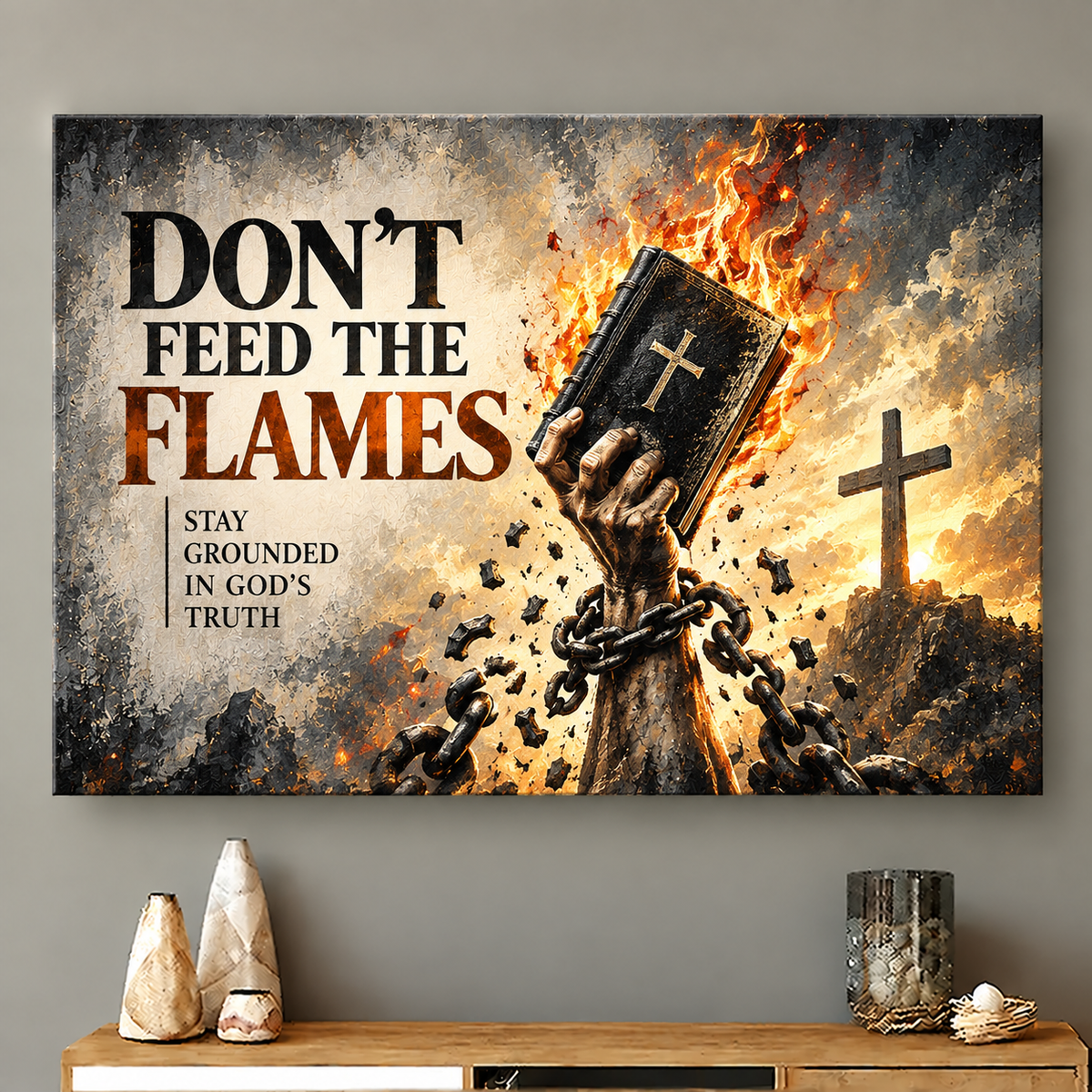 Don't Feed The Flames Canvas