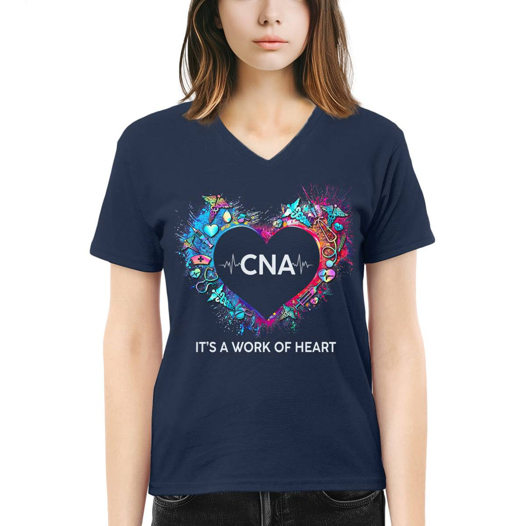 Awesome CNA Its a work of heart-T-shirt-#F290624WORKOF7FCNAZ4