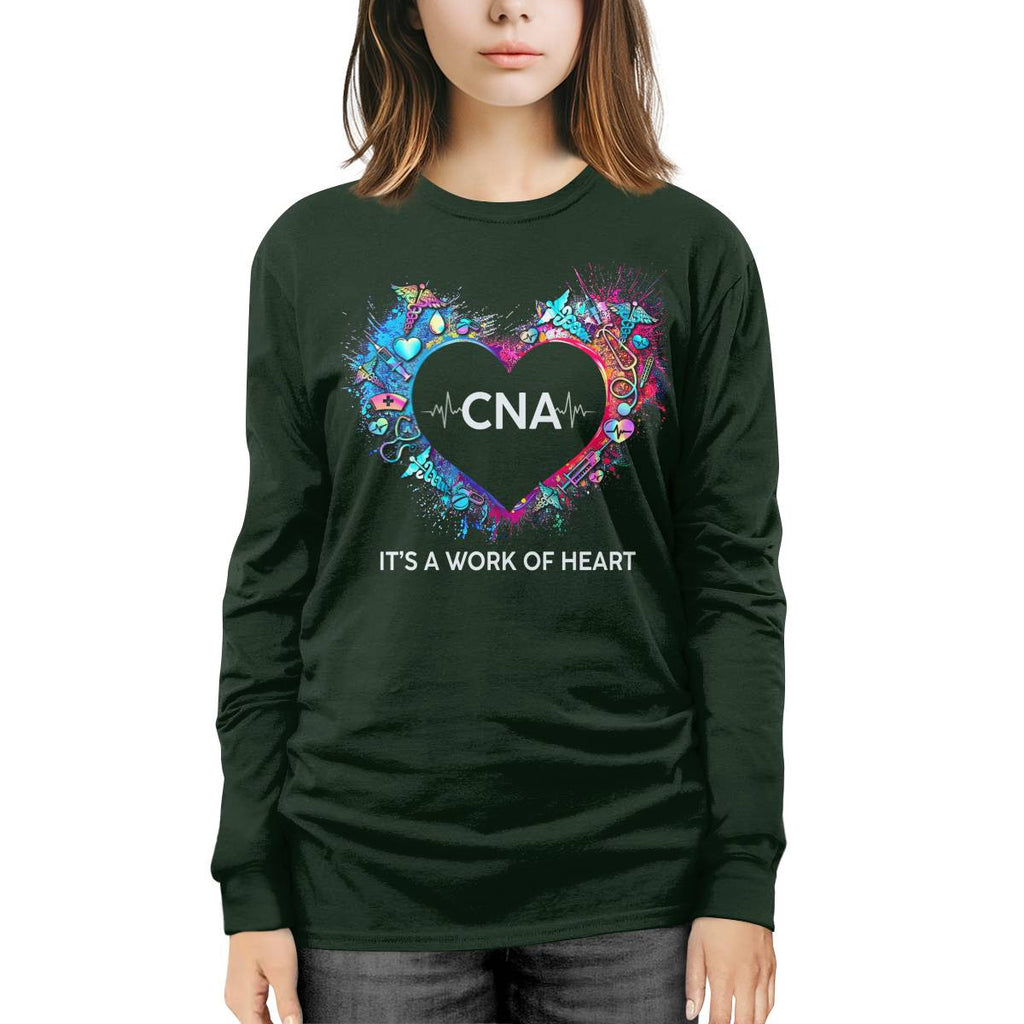 Awesome CNA Its a work of heart-T-shirt-#F290624WORKOF7FCNAZ4