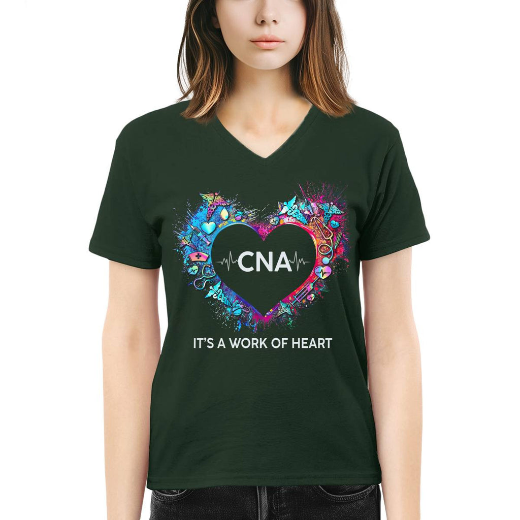 Awesome CNA Its a work of heart-T-shirt-#F290624WORKOF7FCNAZ4