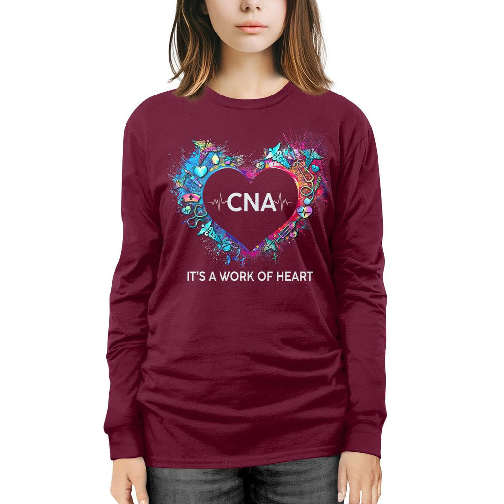 Awesome CNA Its a work of heart-T-shirt-#F290624WORKOF7FCNAZ4