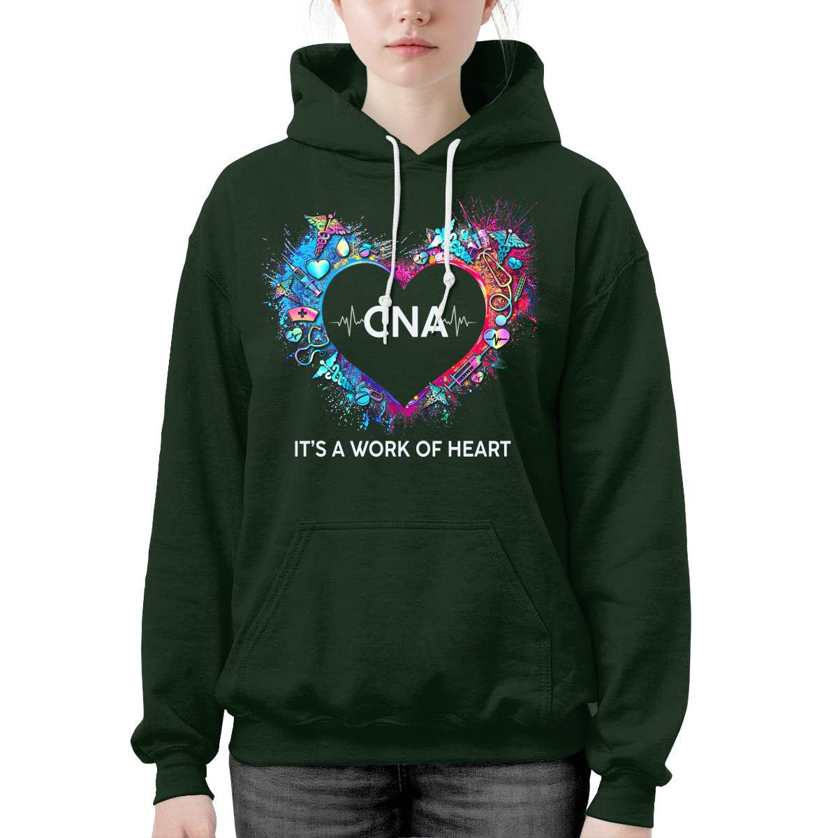 Awesome CNA Its a work of heart-T-shirt-#F290624WORKOF7FCNAZ4