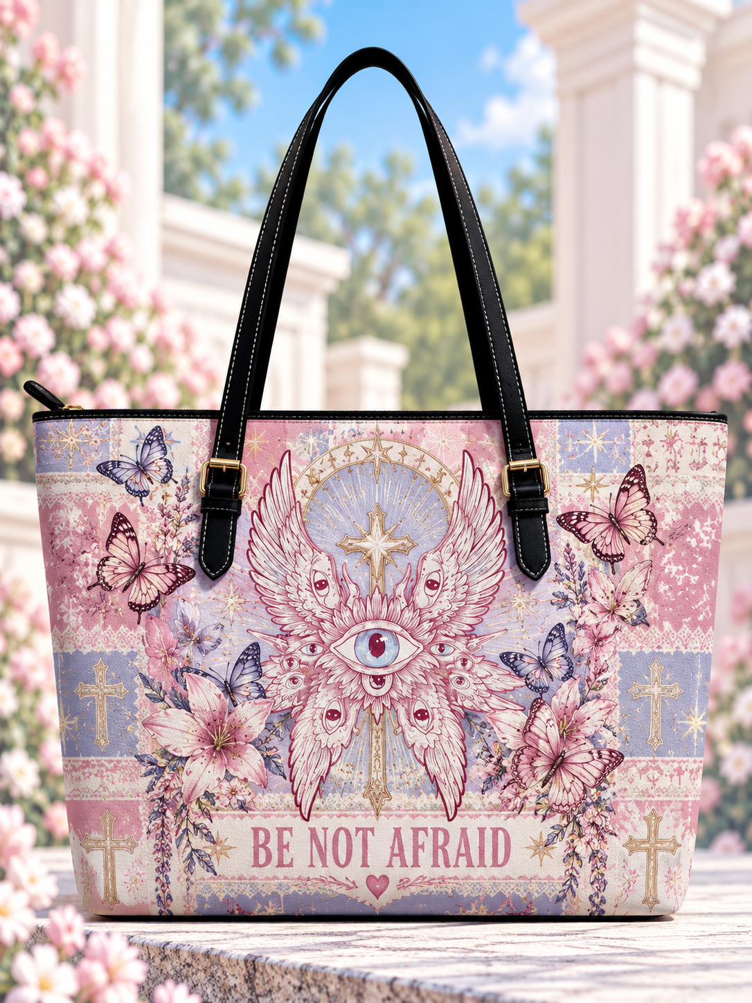Be Not Afraid Biblically Accurate Angel Saddle Bag