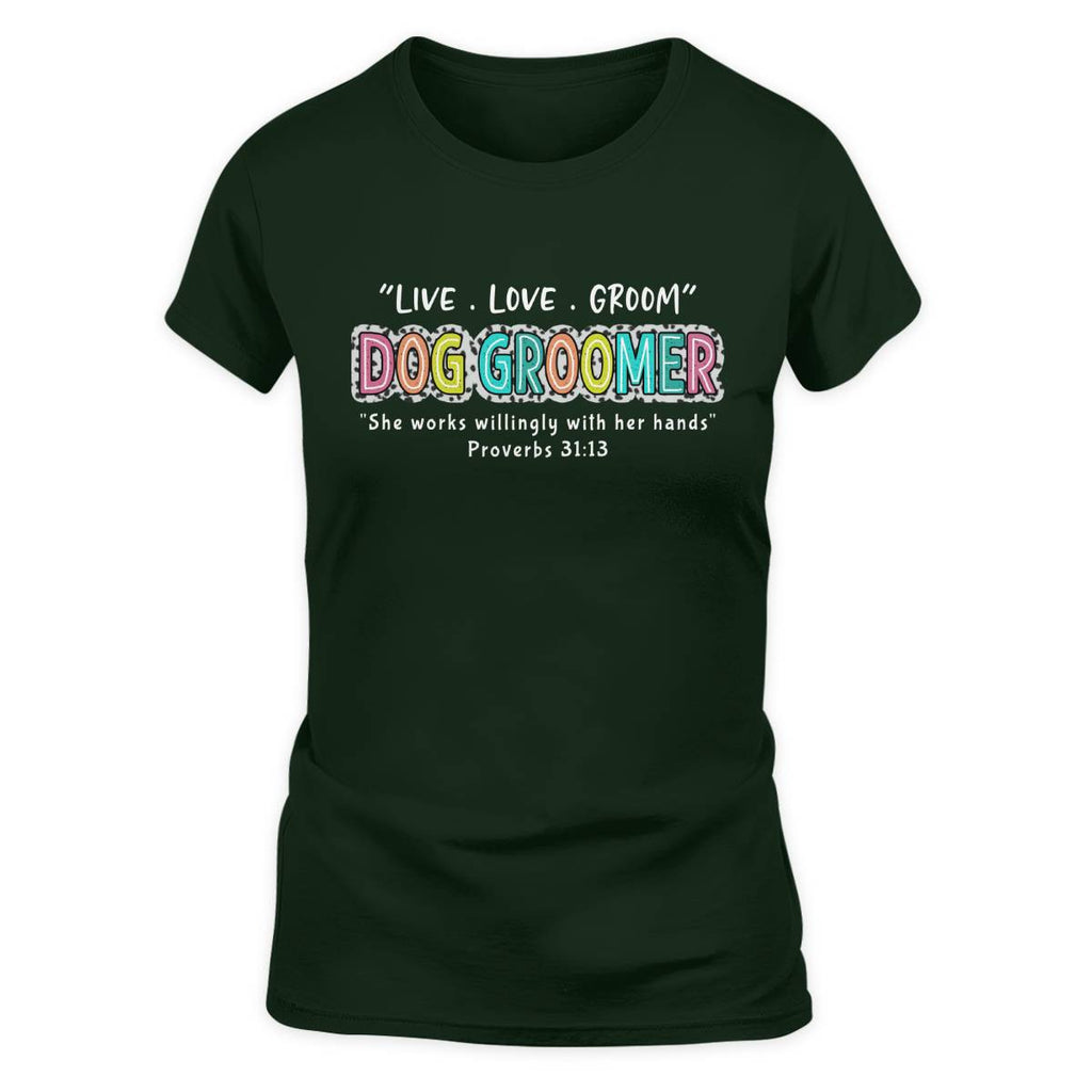 Awesome Dog Groomer-T-shirt - grunx260804-0032