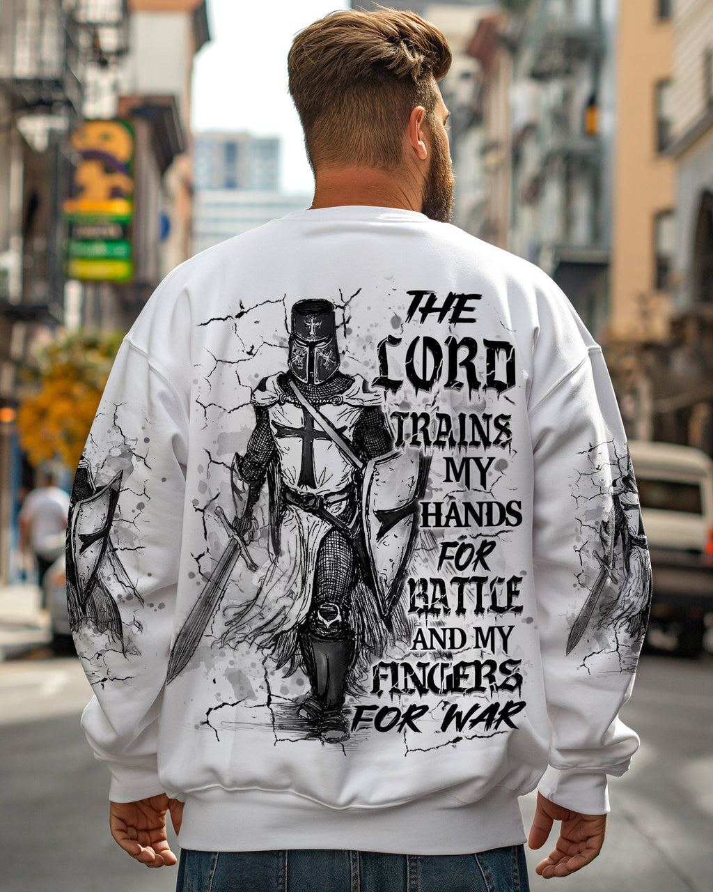 The Lord Trains My Hands Men's All Over Print Shirt - Trunx658741