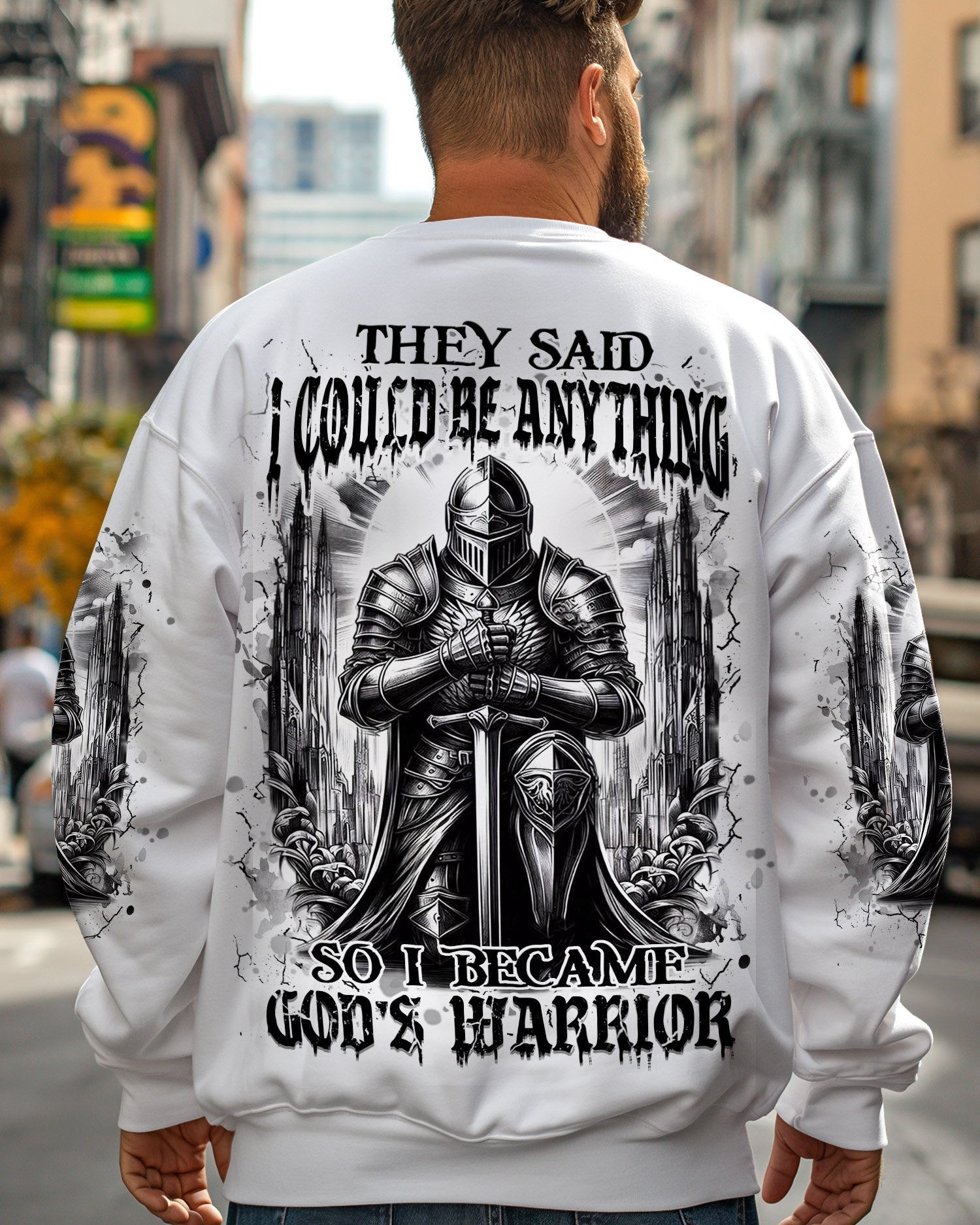 I Became God's Warrior Men's All Over Print Shirt - Trunx508751