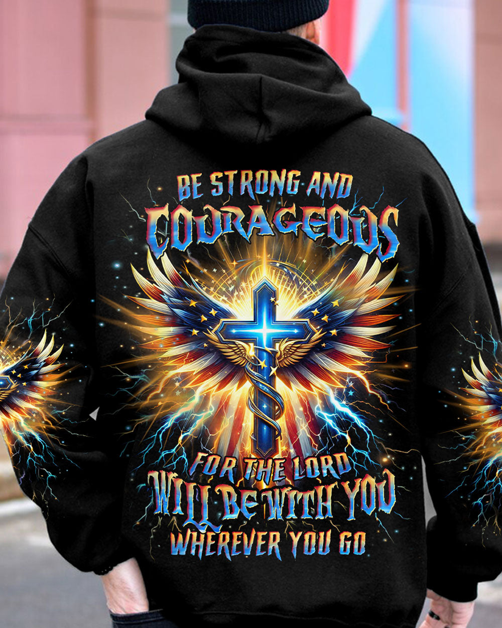 Be Strong And Courageous Men's All Over Print Shirt - Trunx529658