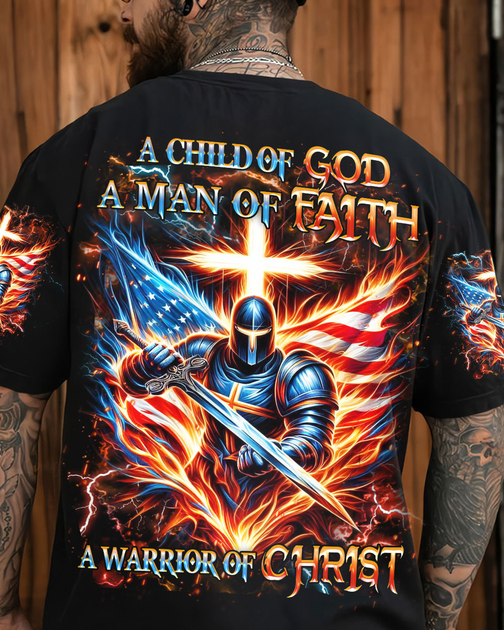 A Warrior Of Christ Men's All Over Print Shirt - Trunx113849
