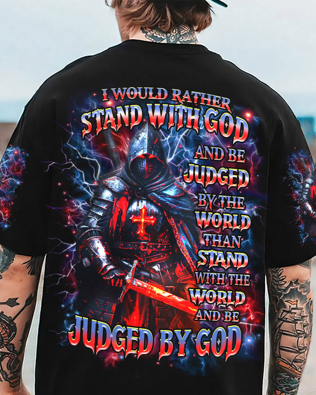 I Would Rather Stand With God Men's All Over Print Shirt - Trunx159455