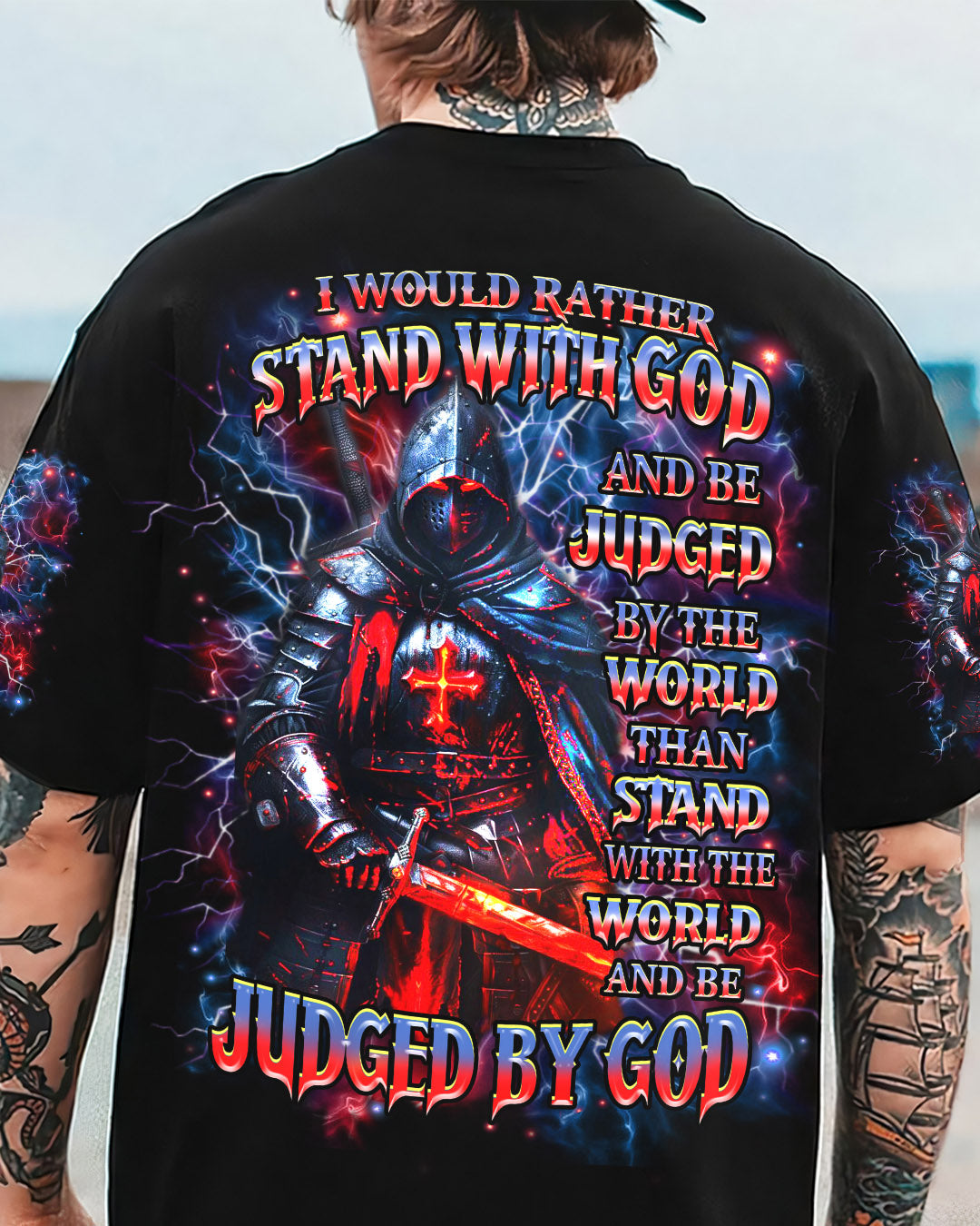 I Would Rather Stand With God Men's All Over Print Shirt - Trunx159455