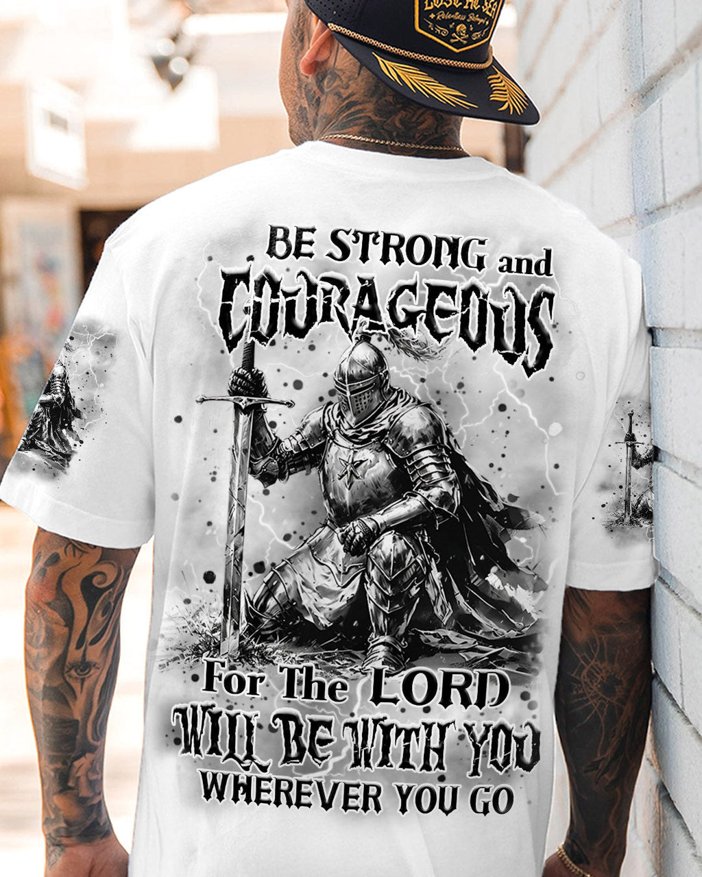 Be Strong And Courageous Men's All Over Print Shirt - Trunx161627