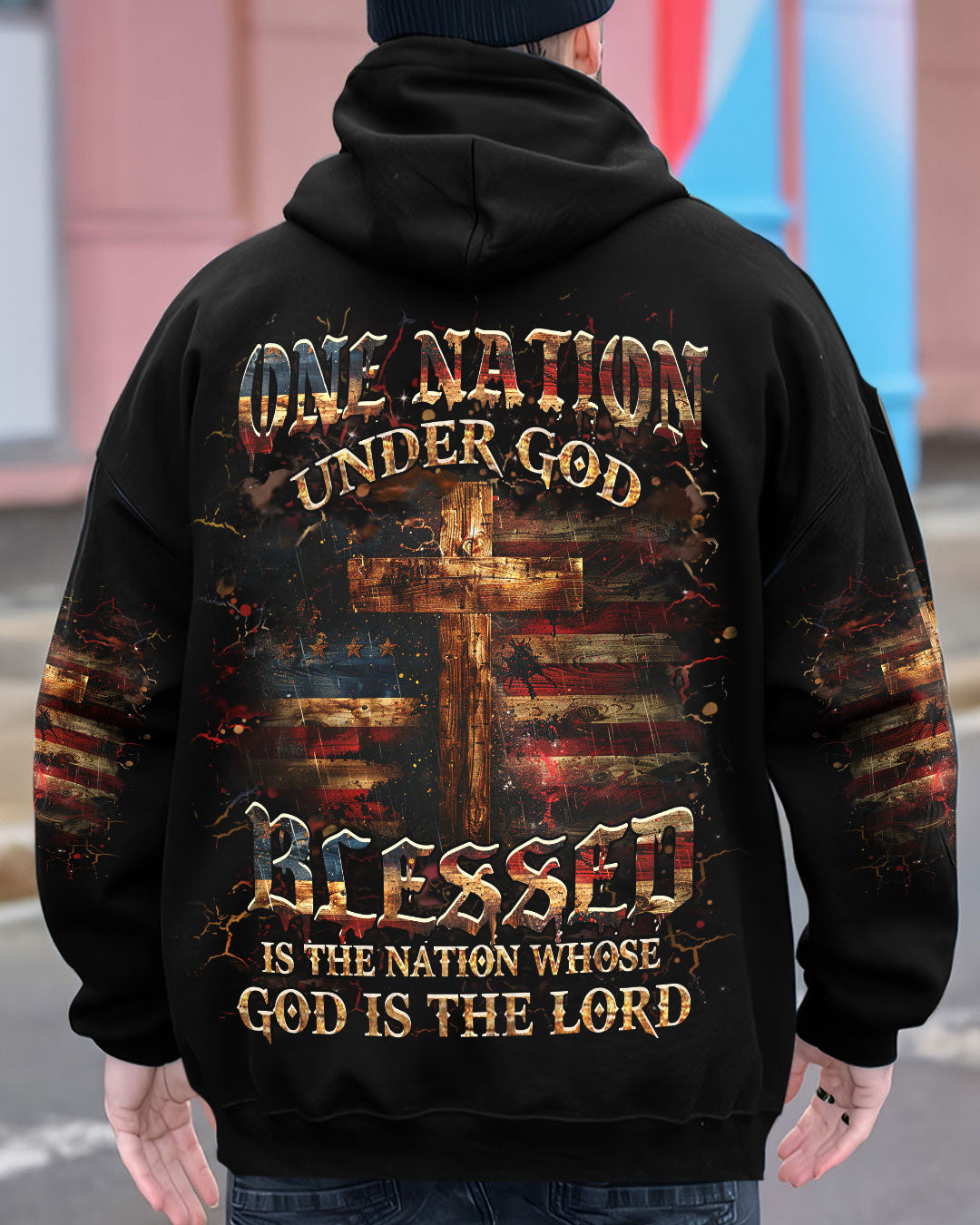 Blessed Is The Nation Whose God Is The Lord Men's All Over Print Shirt - Trunx620641