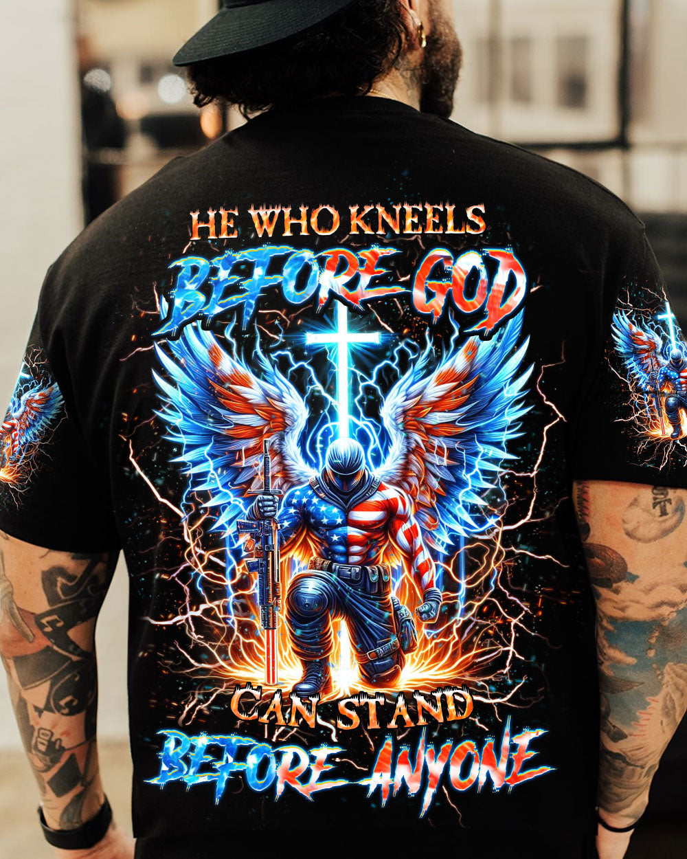He Who Kneels Before God Warrior Men's All Over Print Shirt - Trunx624193