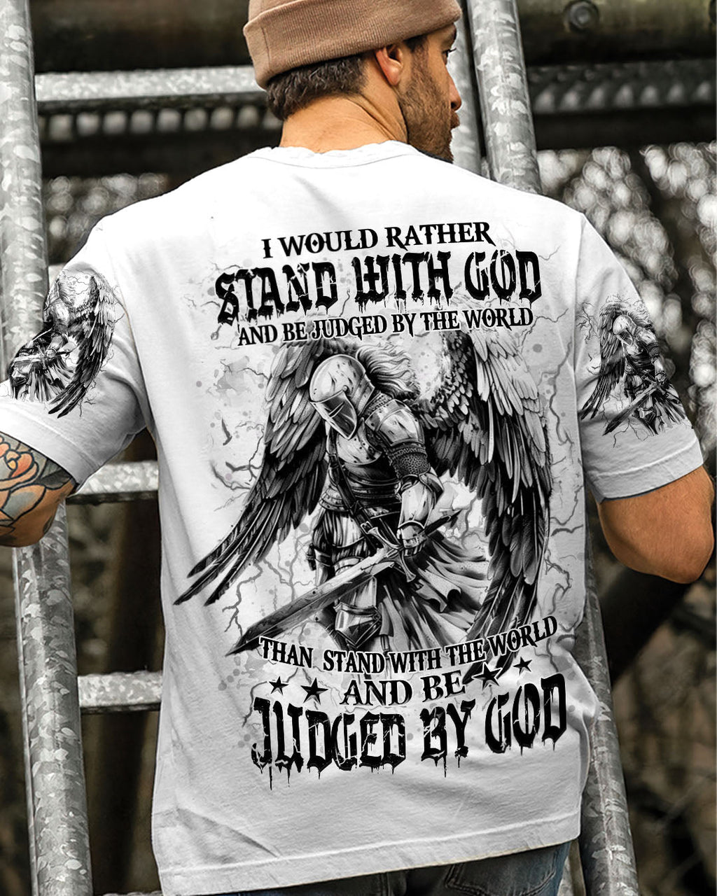 I Would Rather Stand With God Men's All Over Print Shirt - Trunx995966