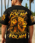 He Died For Me Men's All Over Print Shirt - Trunx277024