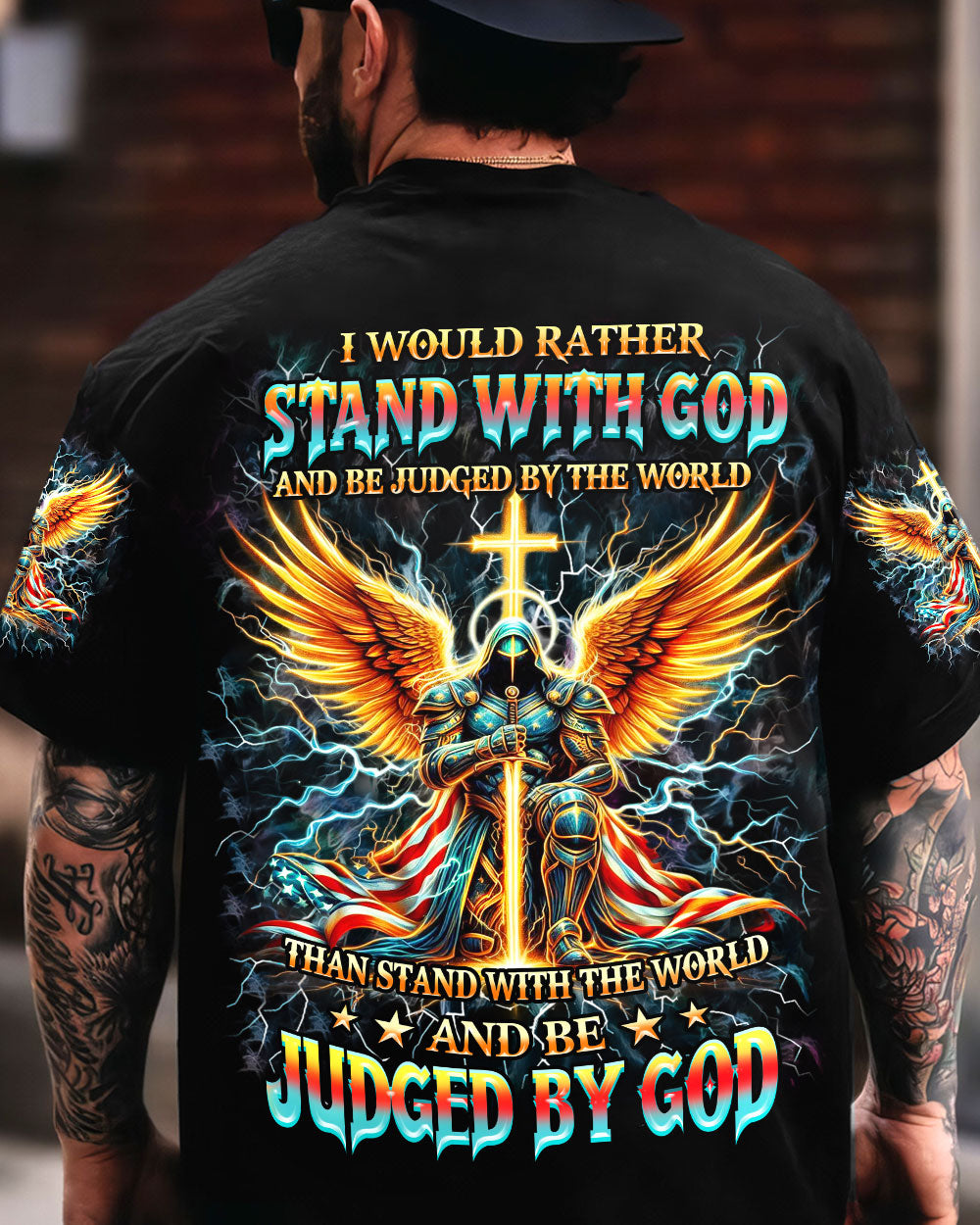 I Would Rather Stand With God Men's All Over Print Shirt - Trunx831782