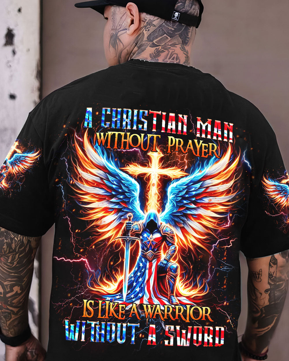 A Christian Man Without Prayer Men's All Over Print Shirt - Trunx892529