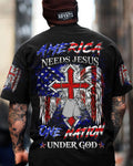 America Needs Jesus Men's All Over Print Shirt - Trunx394111