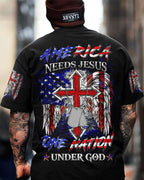 America Needs Jesus Men's All Over Print Shirt - Trunx394111
