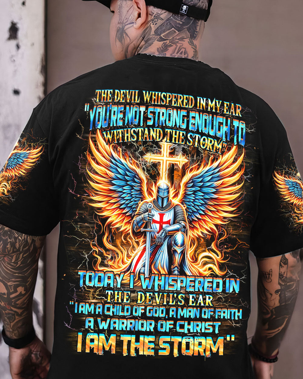 I Am A Child Of God A Warrior Of Christ Men's All Over Print Shirt - Trunx698907