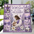 With God All Things Are Possible Quilt
