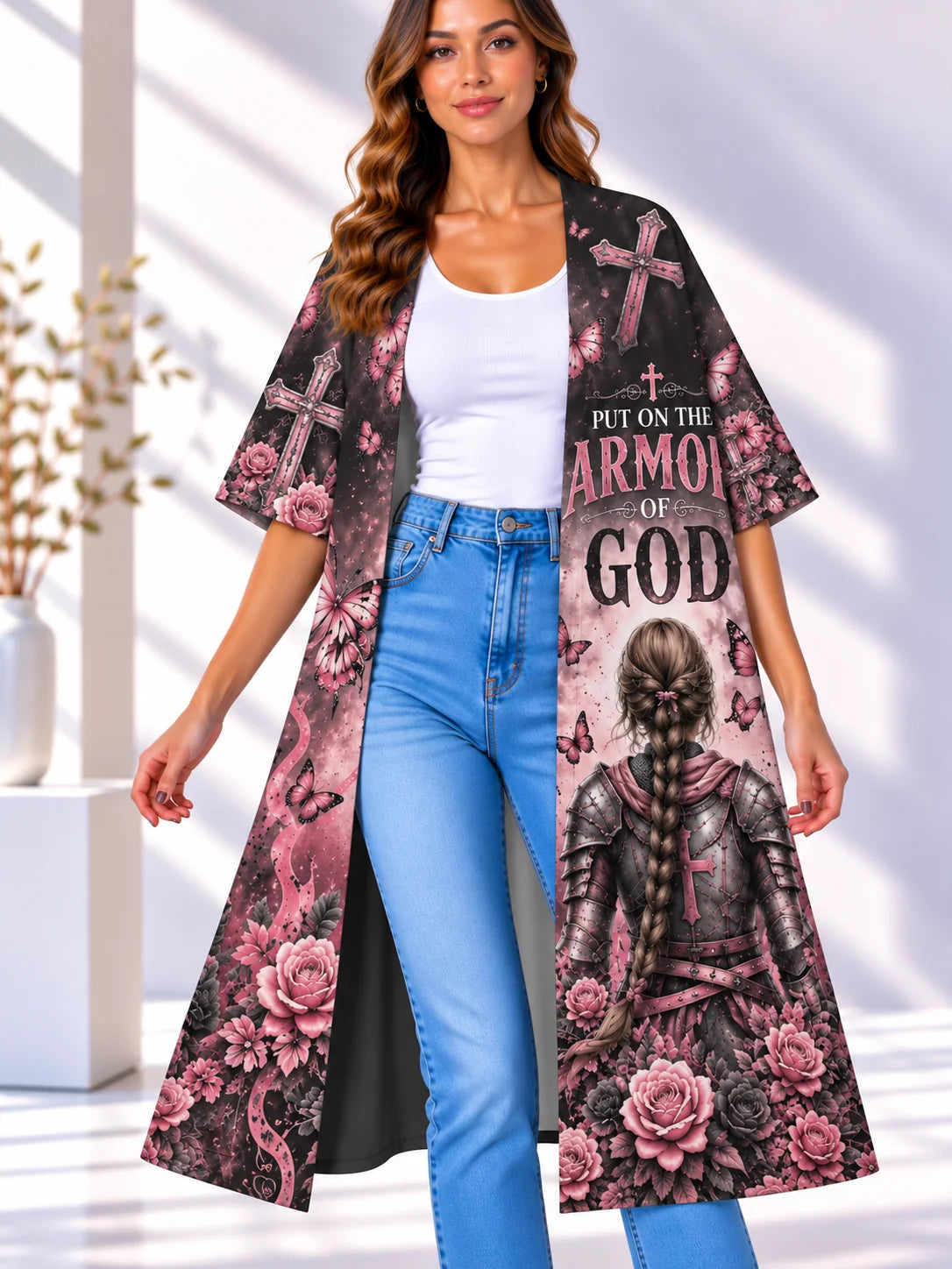 Christian Faith Combo Women's Short Sleeved Cape