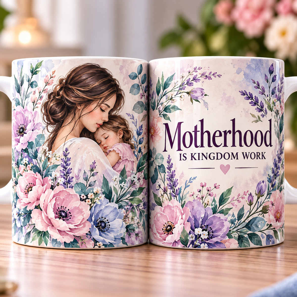 Motherhood Is Kingdom Work Coffee Mug
