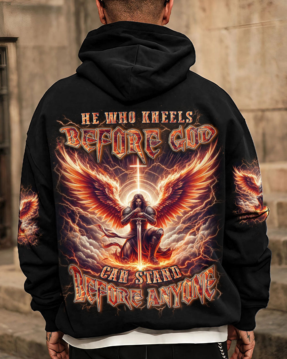 He Who Kneels Before God Warrior Men's All Over Print Shirt - Trunx677417