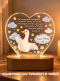 Joshua 1:9 Heart Goose Personalized LED Night Light