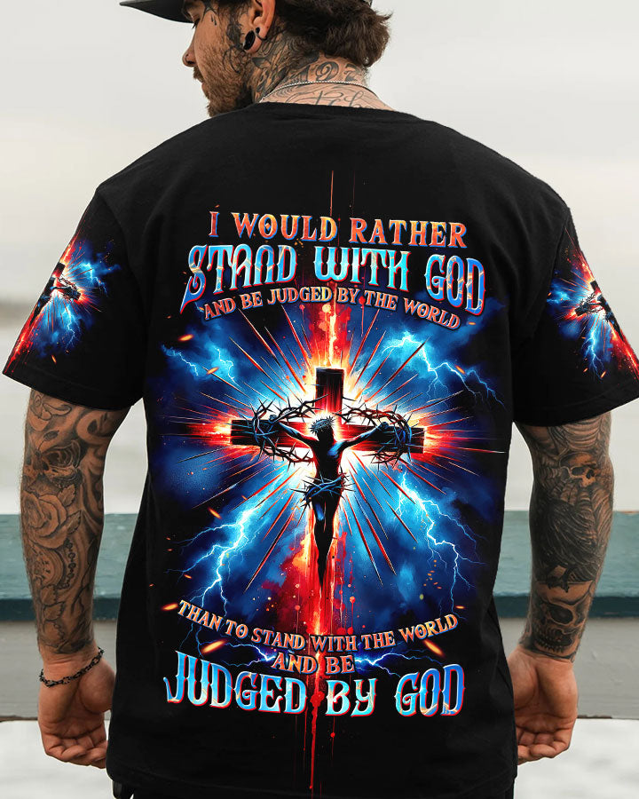 I Would Rather Stand With God Men's All Over Print Shirt - Trunx765712