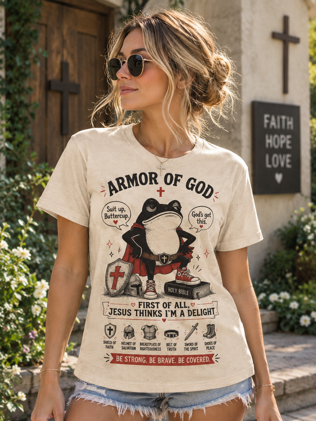 Armor of God Women's – Suit Up Buttercup T-Shirt